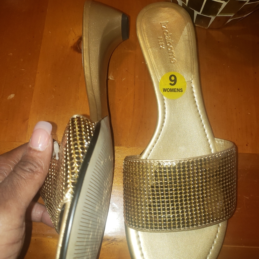 Gold bling slides